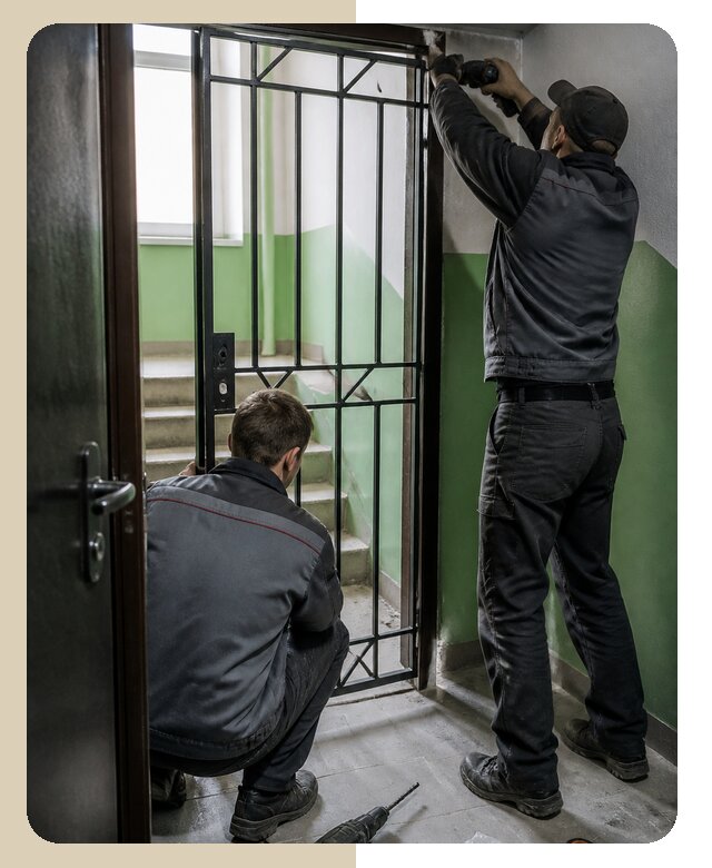 Установка тамбурной решетки под ключ с гарантией в Ярцеве
